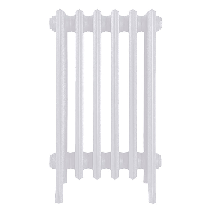 Grace - Ceramic White Cast Iron Column Radiator H600mm x W393mm 6 Column - Wall Hung