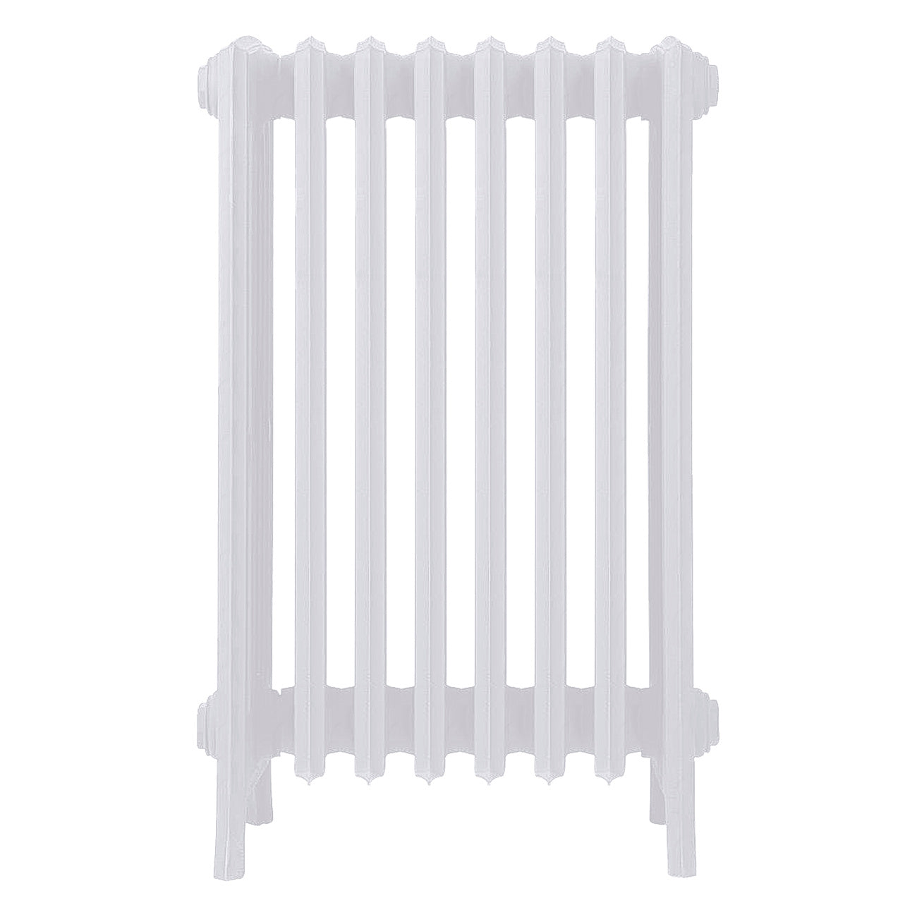 Grace - Ceramic White Cast Iron Column Radiator H700mm x W514mm 6 Column - Wall Hung