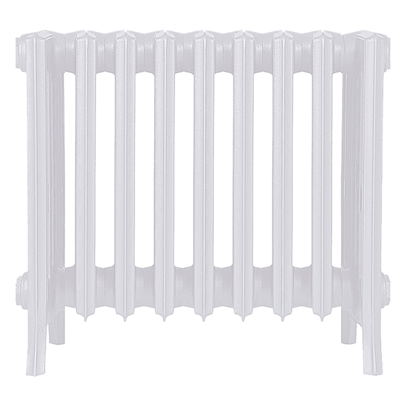 Grace - Ceramic White Cast Iron Column Radiator H450mm x W575mm 6 Column - Wall Hung