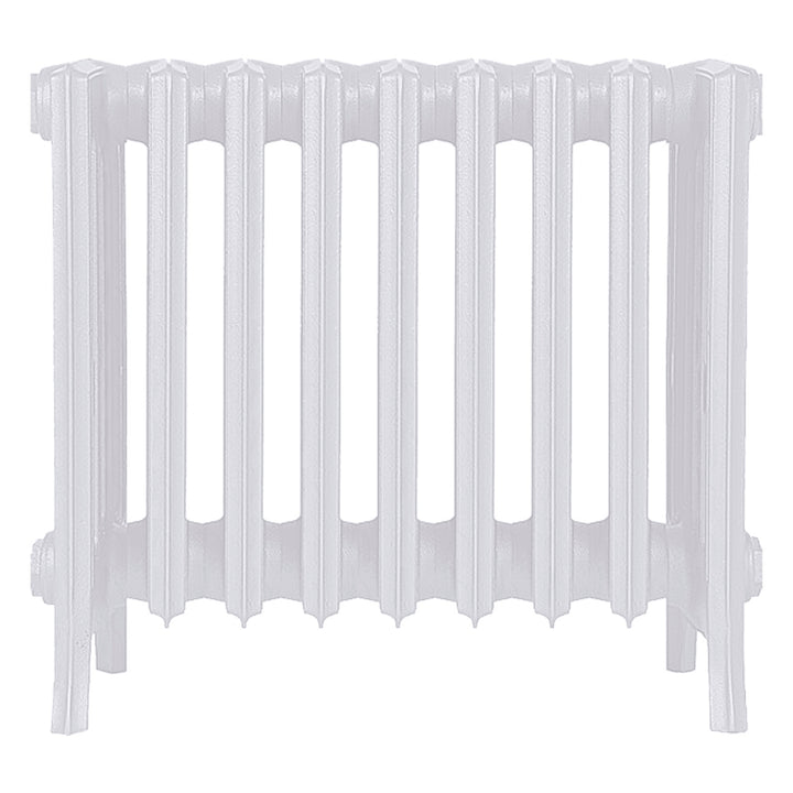 Grace - Ceramic White Cast Iron Column Radiator H450mm x W575mm 6 Column - Wall Hung