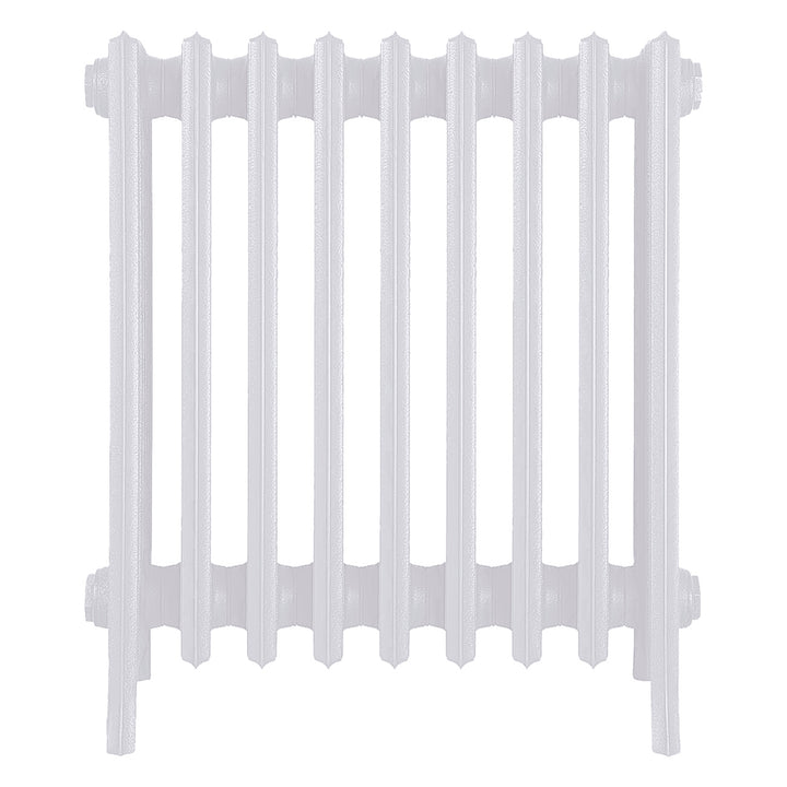 Grace - Ceramic White Cast Iron Column Radiator H600mm x W575mm 6 Column - Wall Hung