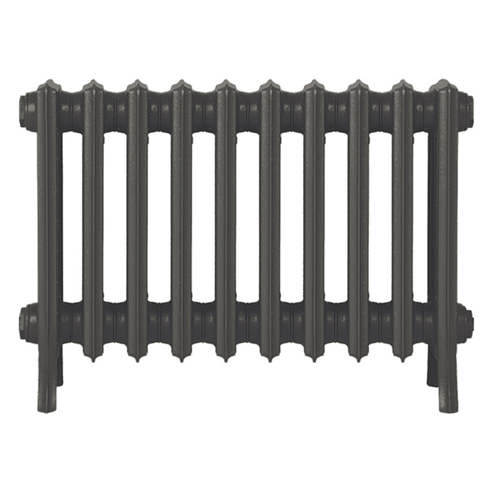 Grace - Grey Bronze Cast Iron Column Radiator H450mm x W635mm 4 Column - Wall Hung