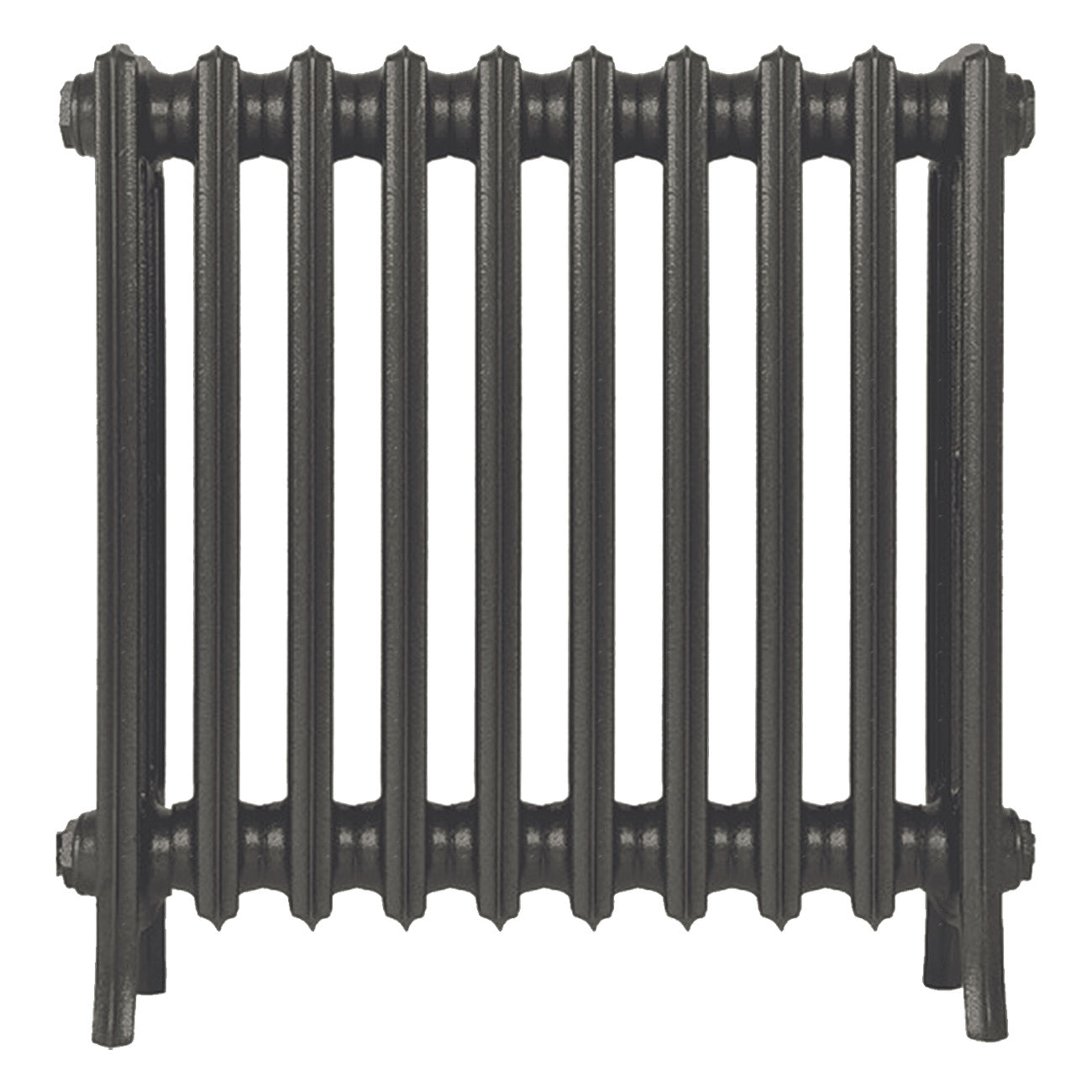Grace - Grey Bronze Cast Iron Column Radiator H600mm x W635mm 4 Column - Wall Hung