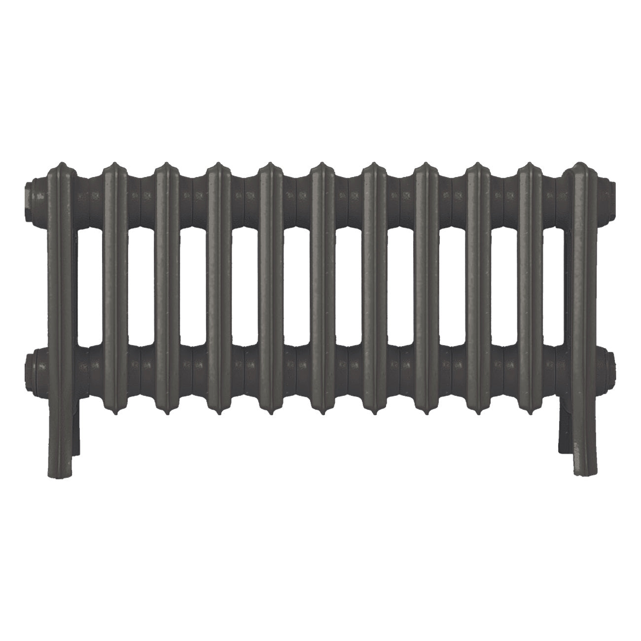 Grace - Grey Bronze Cast Iron Column Radiator H350mm x W696mm 4 Column - Floor Standing