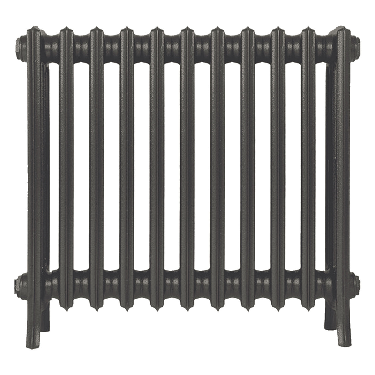 Grace - Grey Bronze Cast Iron Column Radiator H600mm x W696mm 4 Column - Wall Hung