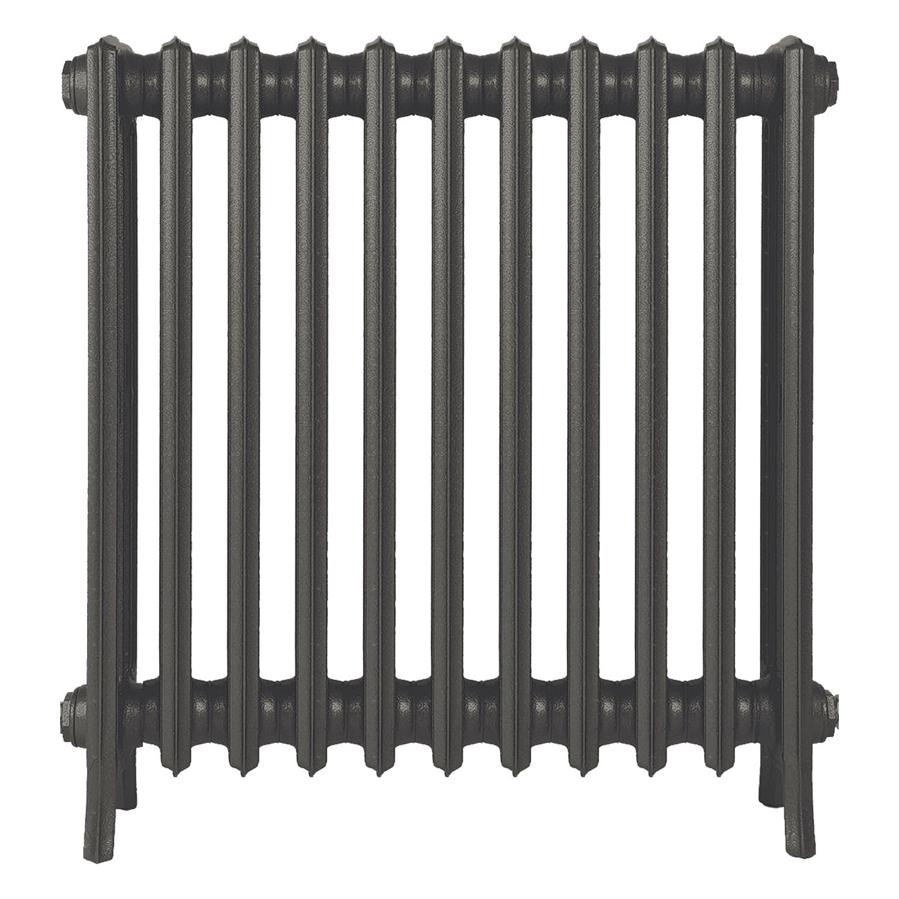Grace - Grey Bronze Cast Iron Column Radiator H700mm x W696mm 4 Column - Wall Hung