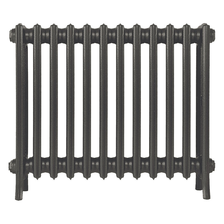 Grace - Grey Bronze Cast Iron Column Radiator H650mm x W756mm 4 Column - Floor Standing