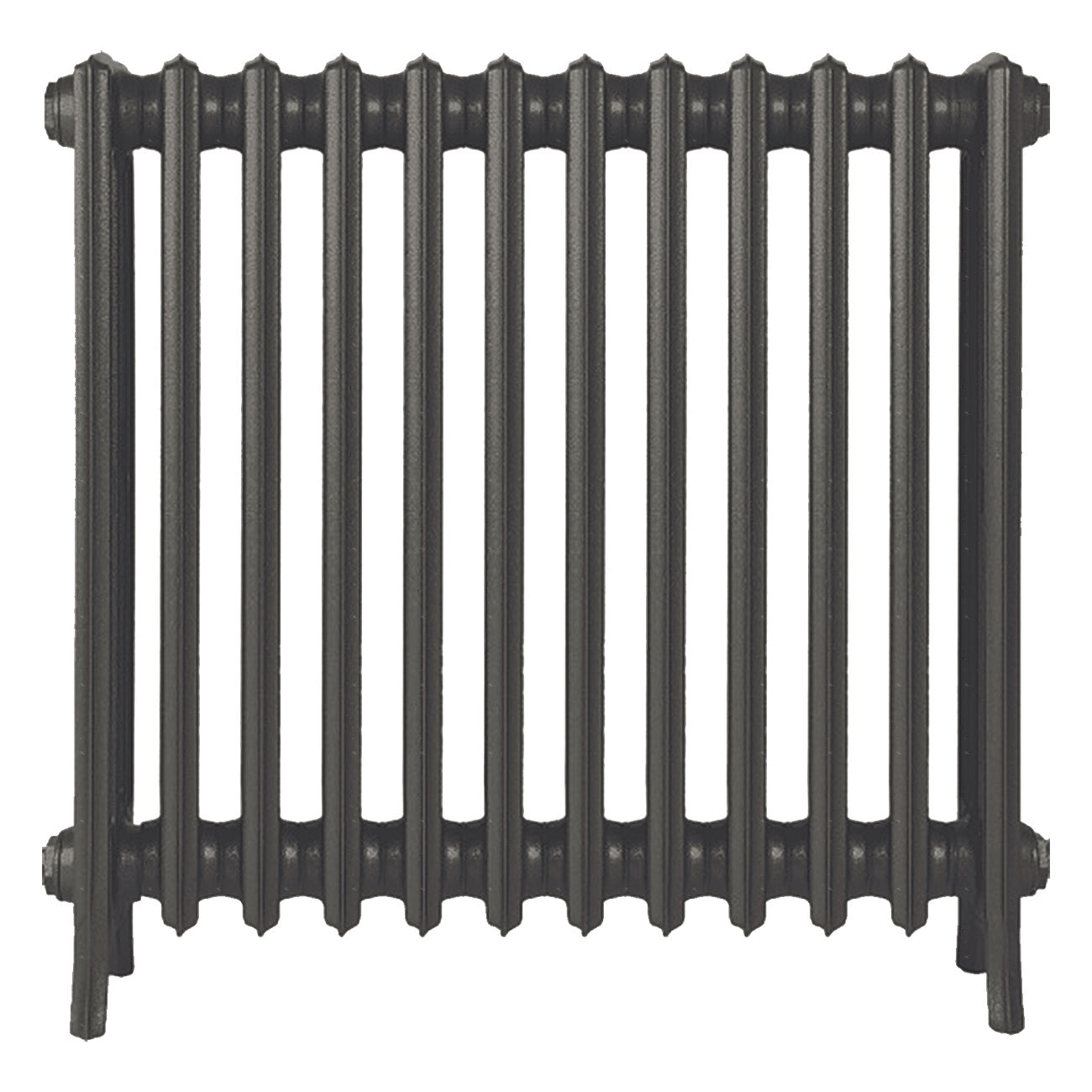 Grace - Grey Bronze Cast Iron Column Radiator H700mm x W756mm 4 Column - Wall Hung