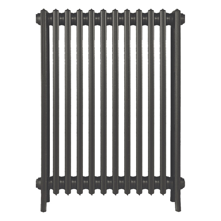 Grace - Grey Bronze Cast Iron Column Radiator H950mm x W756mm 4 Column - Floor Standing