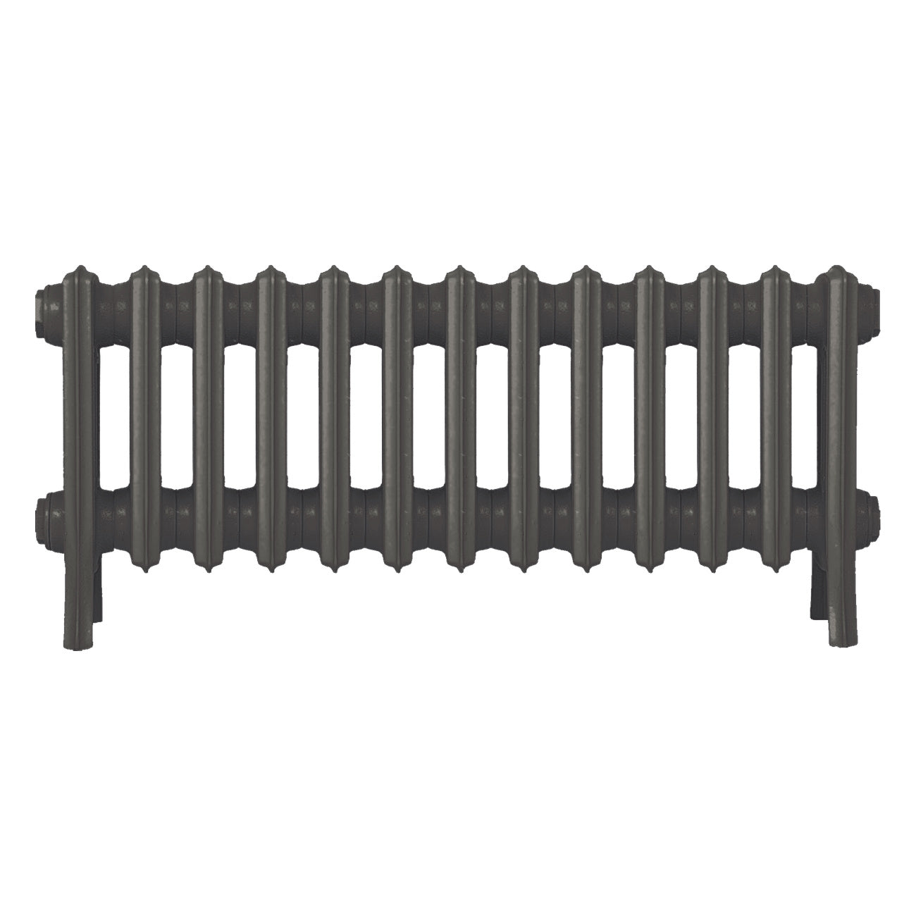 Grace - Grey Bronze Cast Iron Column Radiator H300mm x W817mm 4 Column - Wall Hung