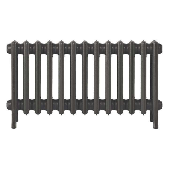 Grace - Grey Bronze Cast Iron Column Radiator H450mm x W817mm 4 Column - Wall Hung