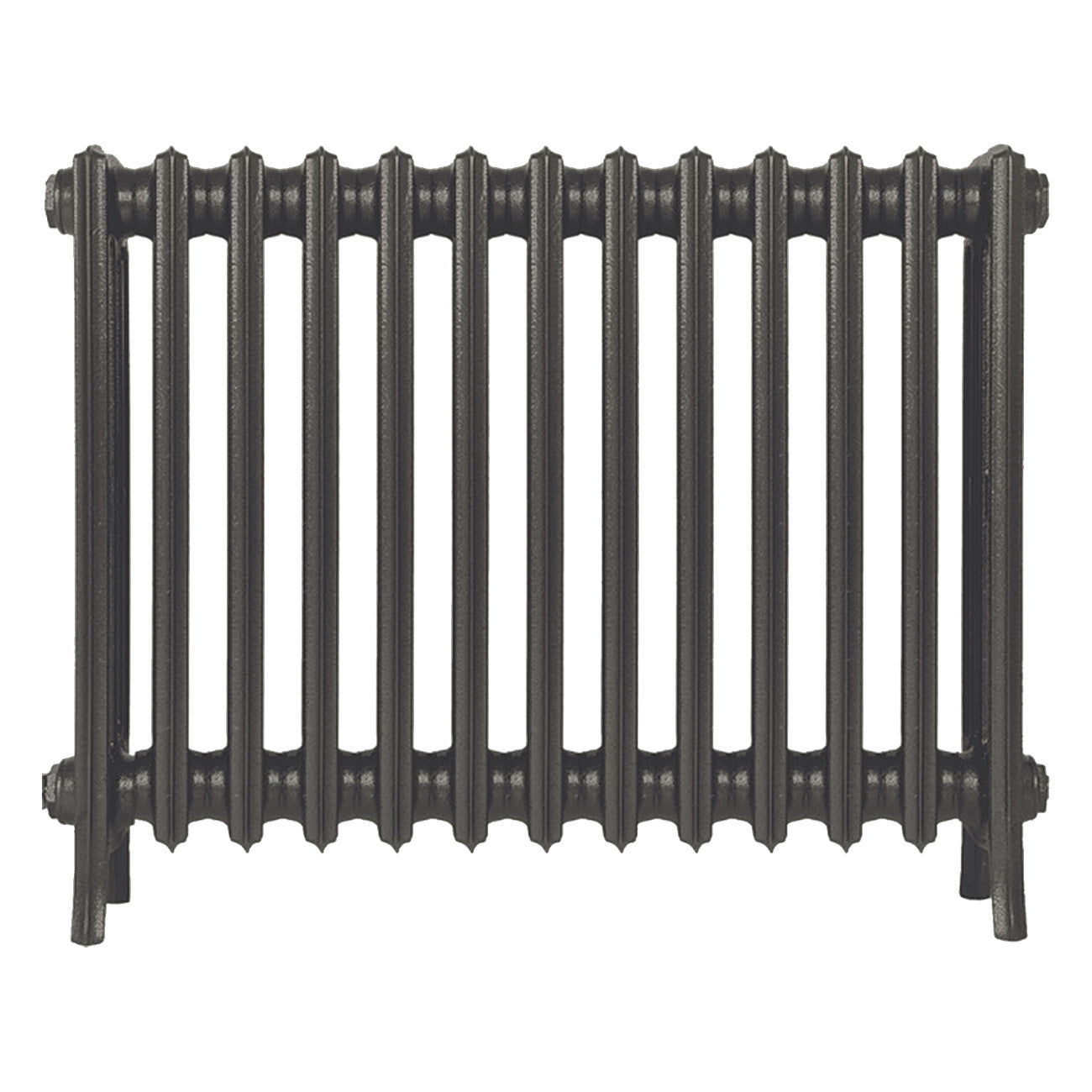 Grace - Grey Bronze Cast Iron Column Radiator H600mm x W817mm 4 Column - Wall Hung