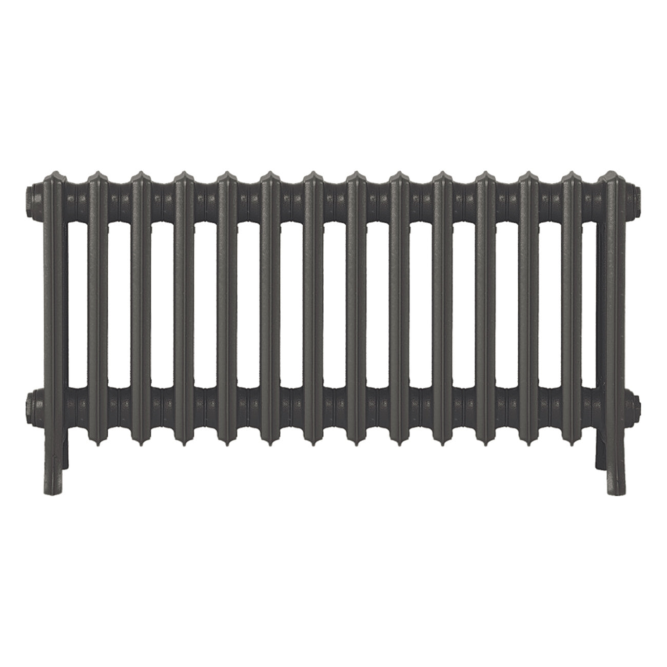 Grace - Grey Bronze Cast Iron Column Radiator H450mm x W877mm 4 Column - Wall Hung