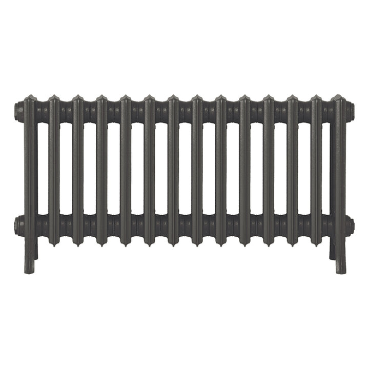 Grace - Grey Bronze Cast Iron Column Radiator H450mm x W877mm 4 Column - Wall Hung