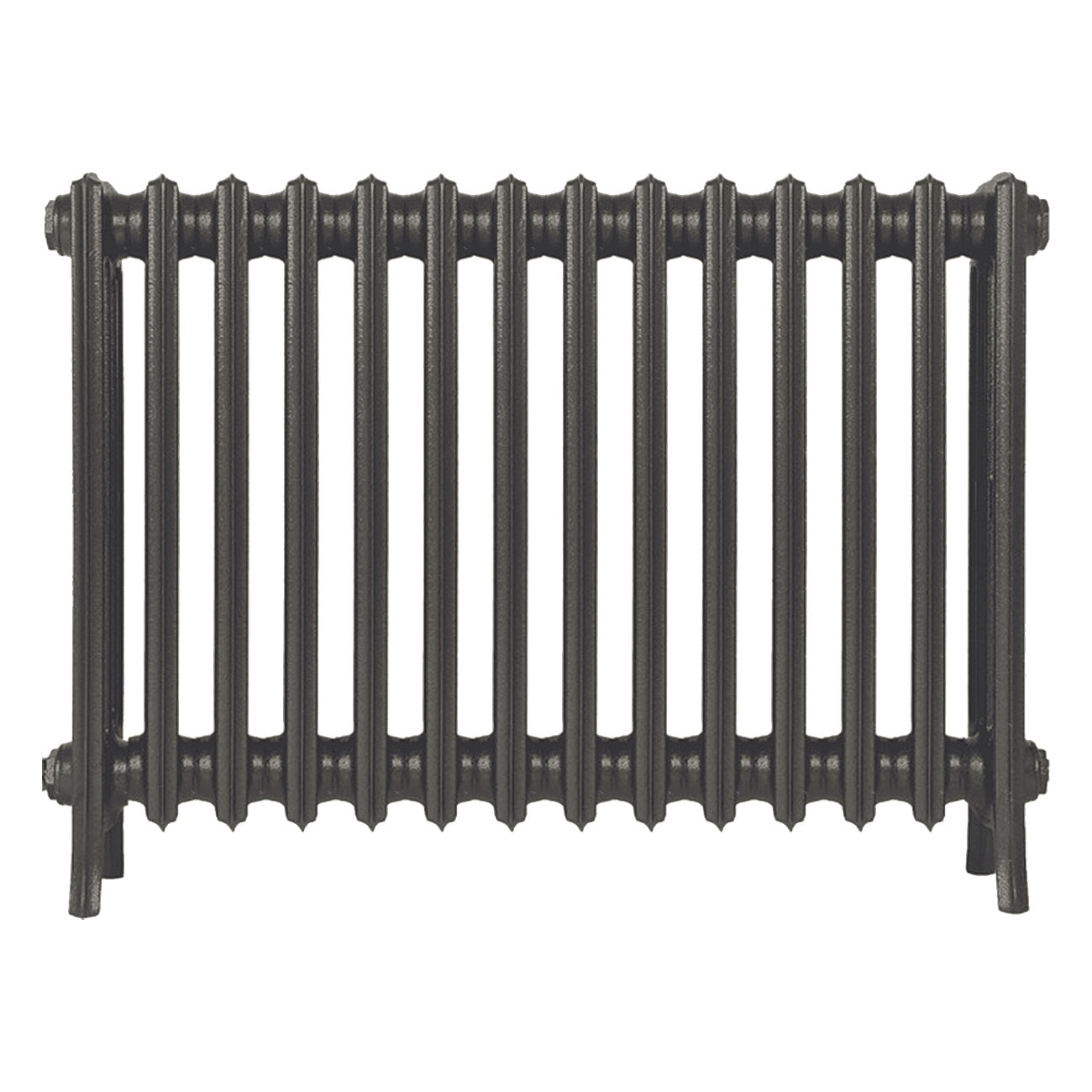 Grace - Grey Bronze Cast Iron Column Radiator H650mm x W877mm 4 Column - Floor Standing
