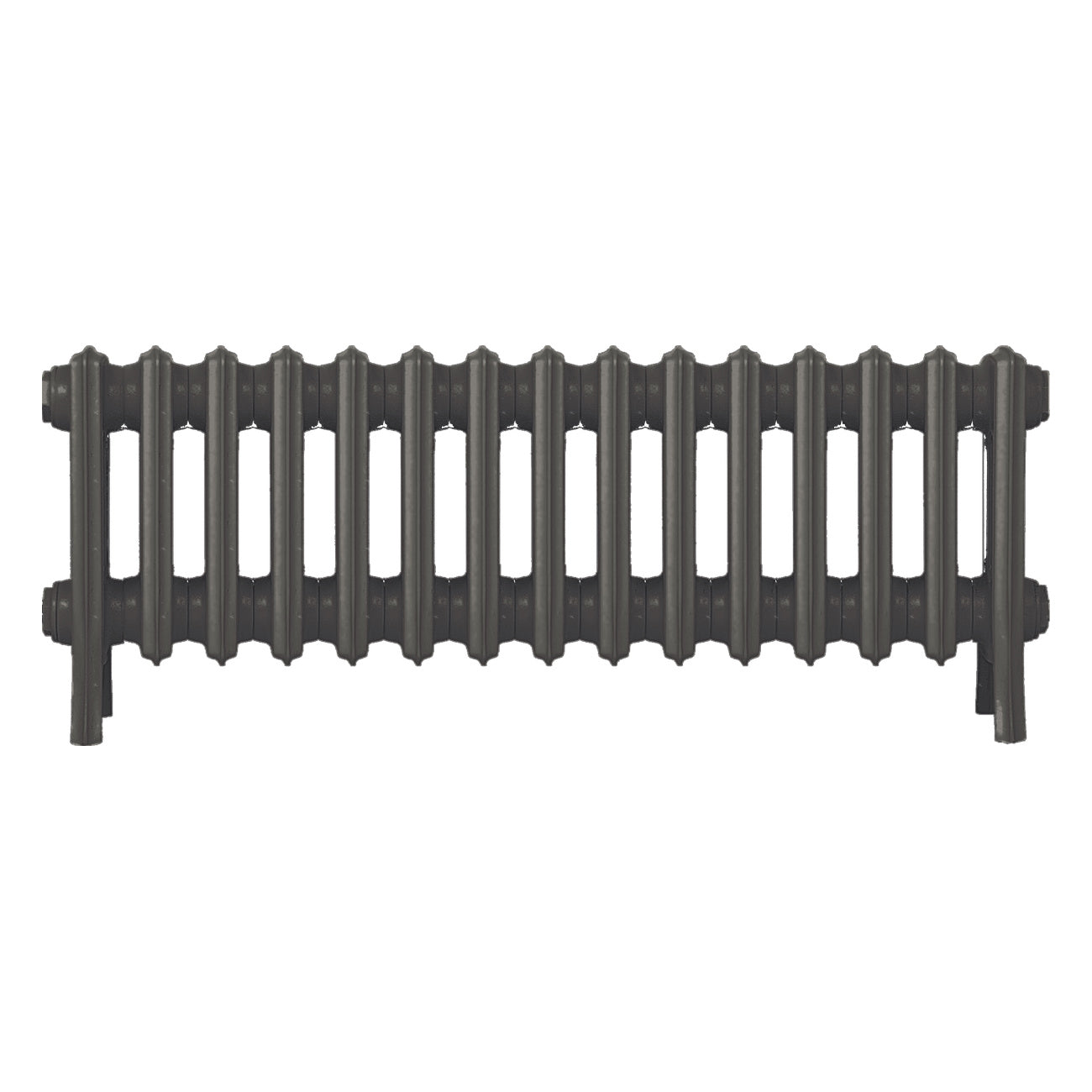 Grace - Grey Bronze Cast Iron Column Radiator H300mm x W938mm 4 Column - Wall Hung
