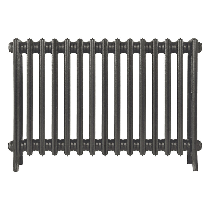 Grace - Grey Bronze Cast Iron Column Radiator H650mm x W938mm 4 Column - Floor Standing