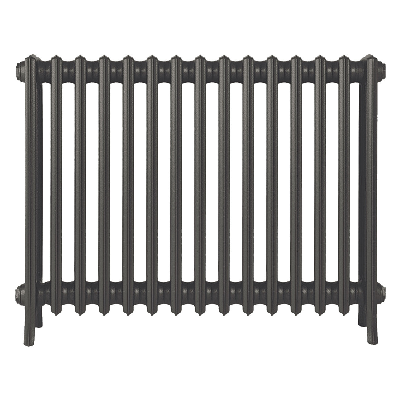 Grace - Grey Bronze Cast Iron Column Radiator H700mm x W938mm 4 Column - Wall Hung