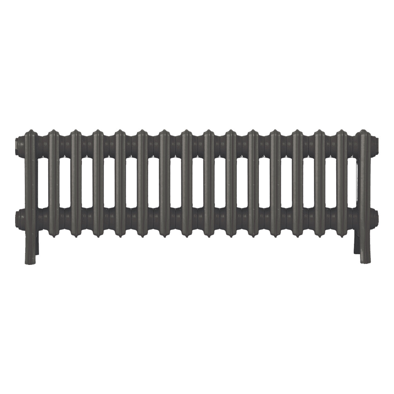 Grace - Grey Bronze Cast Iron Column Radiator H300mm x W998mm 4 Column - Wall Hung