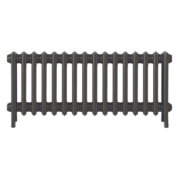 Grace - Grey Bronze Cast Iron Column Radiator H450mm x W998mm 4 Column - Wall Hung
