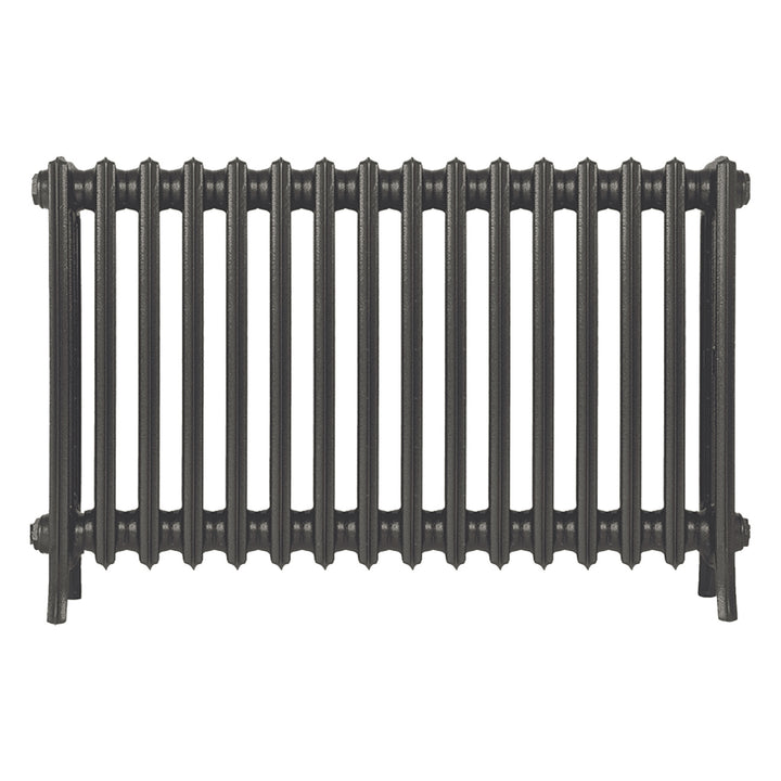 Grace - Grey Bronze Cast Iron Column Radiator H600mm x W998mm 4 Column - Wall Hung