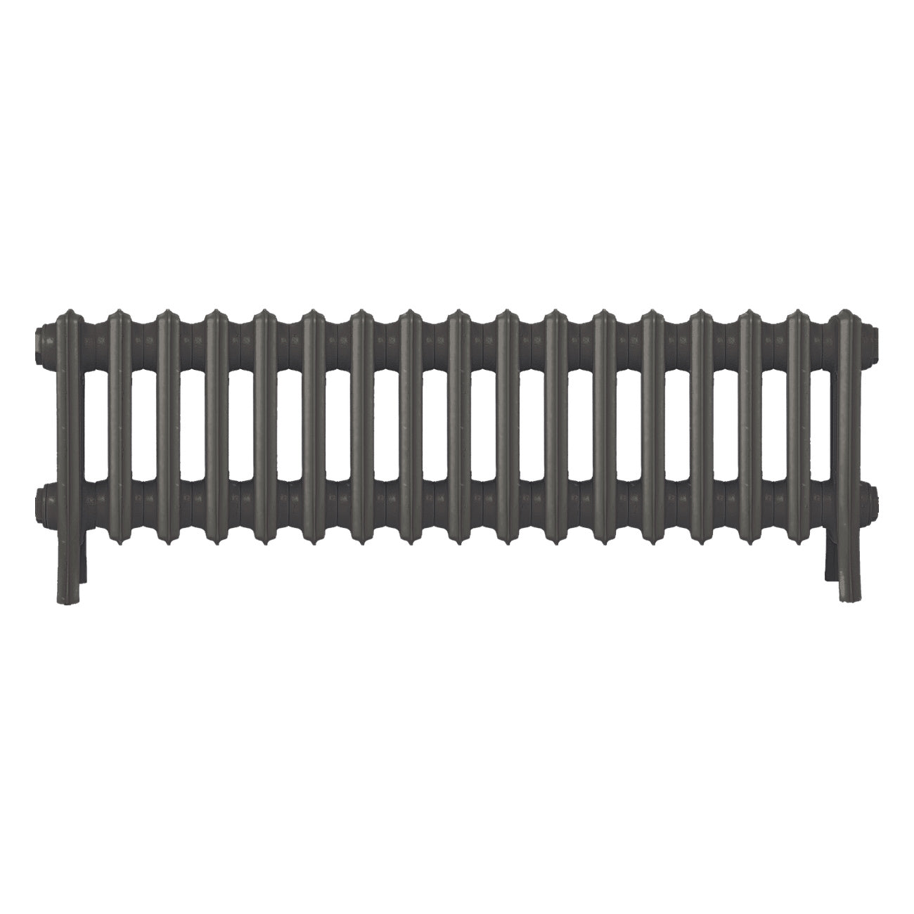 Grace - Grey Bronze Cast Iron Column Radiator H300mm x W1059mm 4 Column - Wall Hung