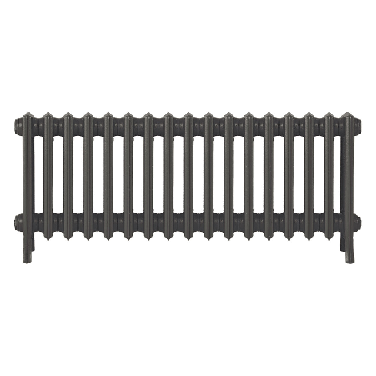 Grace - Grey Bronze Cast Iron Column Radiator H450mm x W1059mm 4 Column - Wall Hung