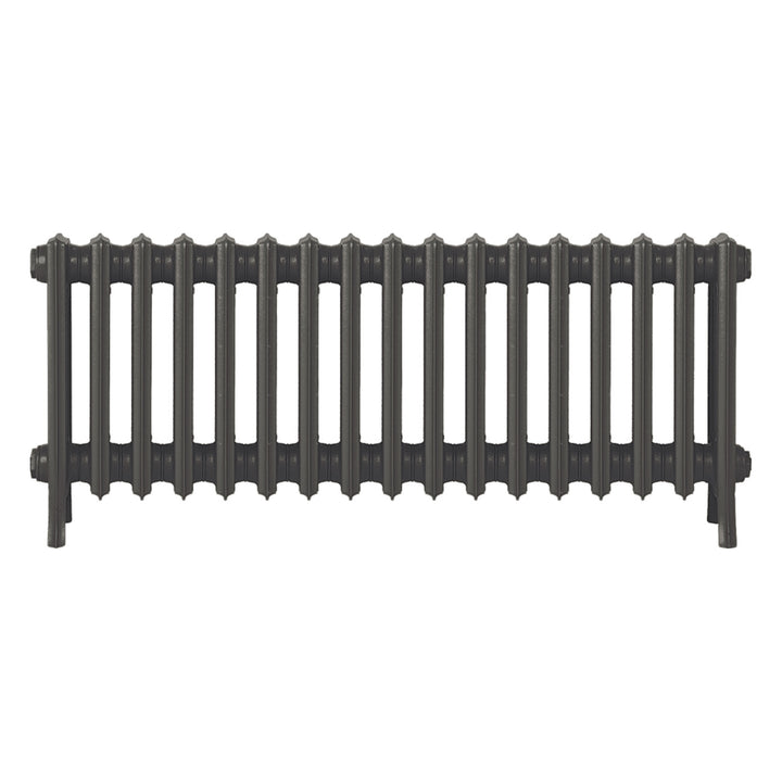 Grace - Grey Bronze Cast Iron Column Radiator H450mm x W1059mm 4 Column - Wall Hung