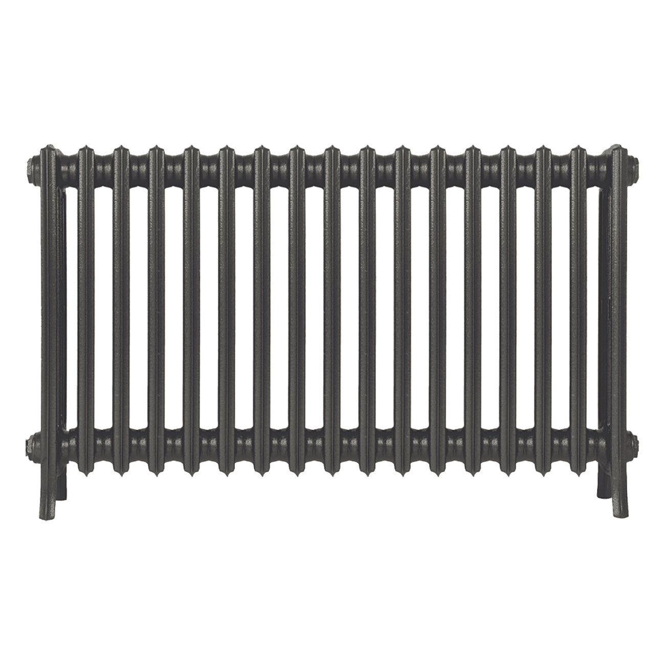 Grace - Grey Bronze Cast Iron Column Radiator H650mm x W1059mm 4 Column - Floor Standing