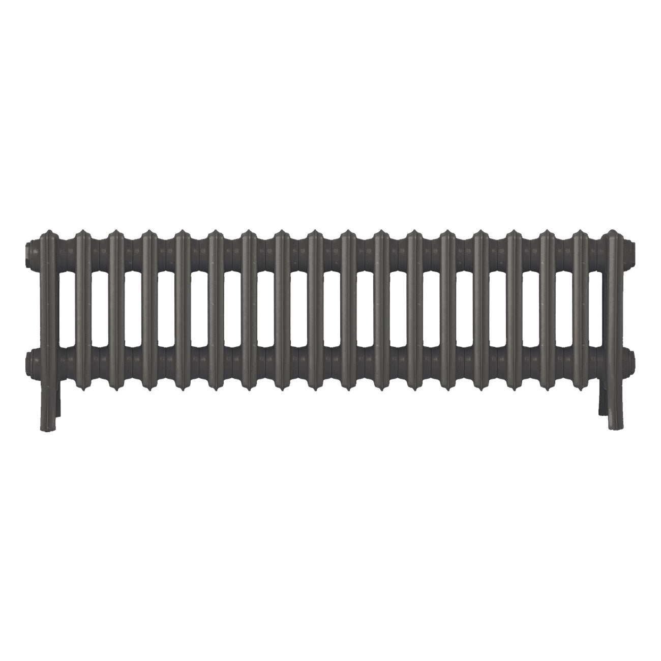 Grace - Grey Bronze Cast Iron Column Radiator H300mm x W1119mm 4 Column - Wall Hung