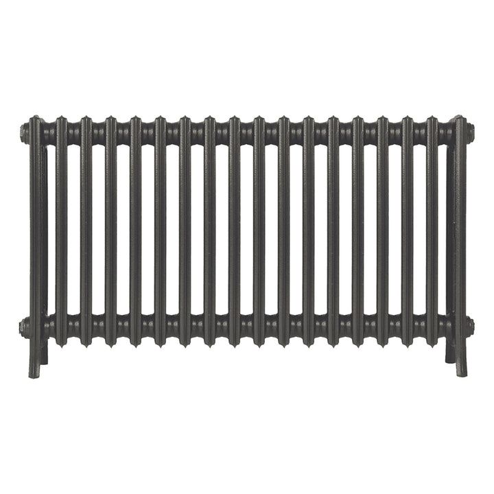 Grace - Grey Bronze Cast Iron Column Radiator H650mm x W1119mm 4 Column - Floor Standing