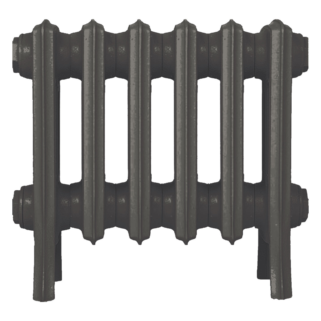 Grace - Grey Bronze Cast Iron Column Radiator H300mm x W393mm 4 Column - Wall Hung