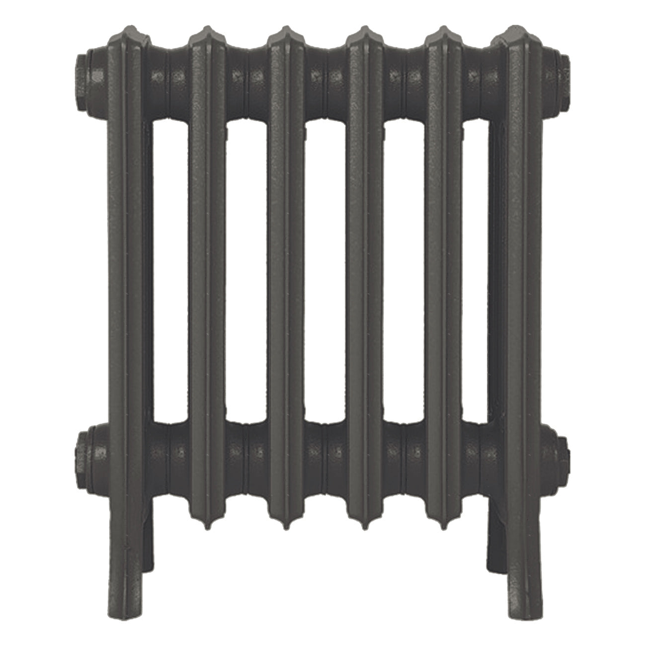 Grace - Grey Bronze Cast Iron Column Radiator H450mm x W393mm 4 Column - Wall Hung
