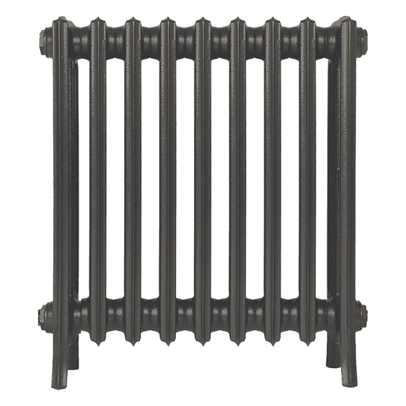 Grace - Grey Bronze Cast Iron Column Radiator H650mm x W575mm 4 Column - Floor Standing