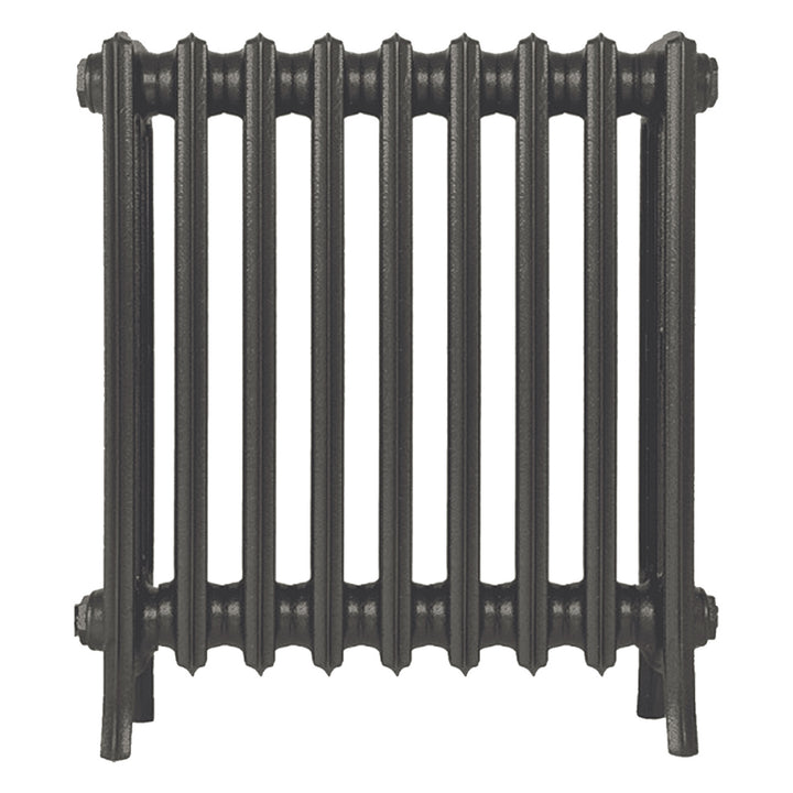 Grace - Grey Bronze Cast Iron Column Radiator H650mm x W575mm 4 Column - Floor Standing