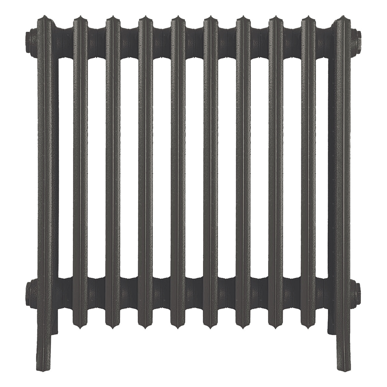 Grace - Grey Bronze Cast Iron Column Radiator H600mm x W635mm 6 Column - Wall Hung