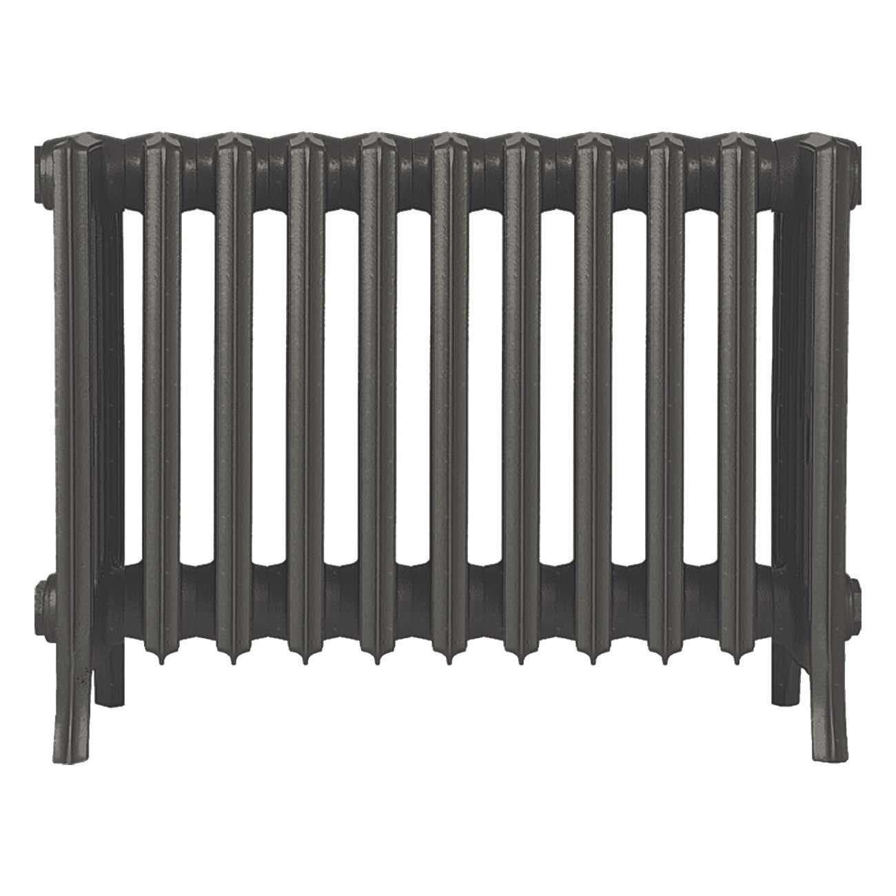 Grace - Grey Bronze Cast Iron Column Radiator H450mm x W696mm 6 Column - Wall Hung