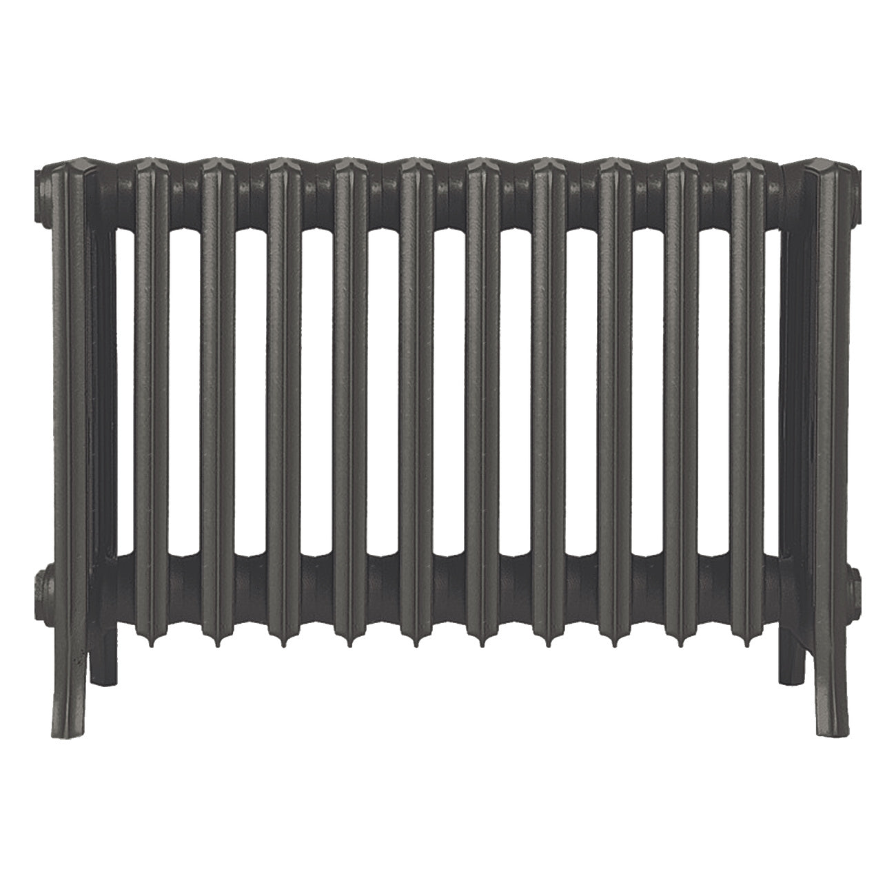 Grace - Grey Bronze Cast Iron Column Radiator H450mm x W756mm 6 Column - Wall Hung