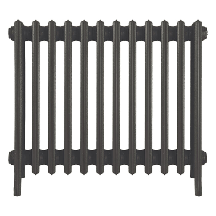 Grace - Grey Bronze Cast Iron Column Radiator H650mm x W756mm 6 Column - Floor Standing