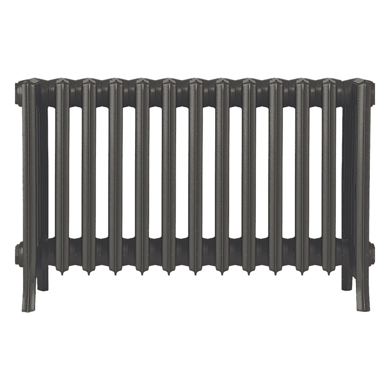 Grace - Grey Bronze Cast Iron Column Radiator H450mm x W817mm 6 Column - Wall Hung