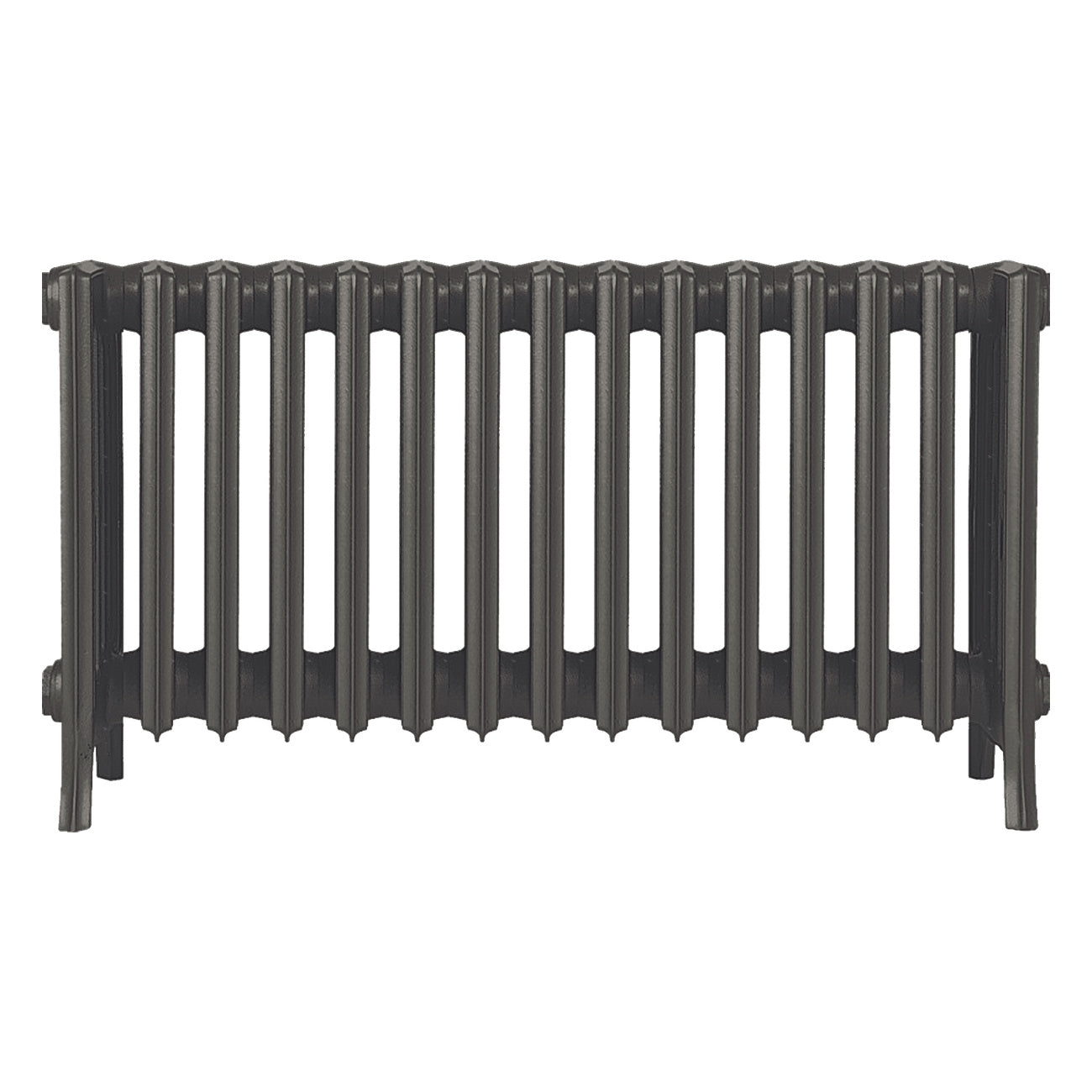Grace - Grey Bronze Cast Iron Column Radiator H450mm x W938mm 6 Column - Wall Hung