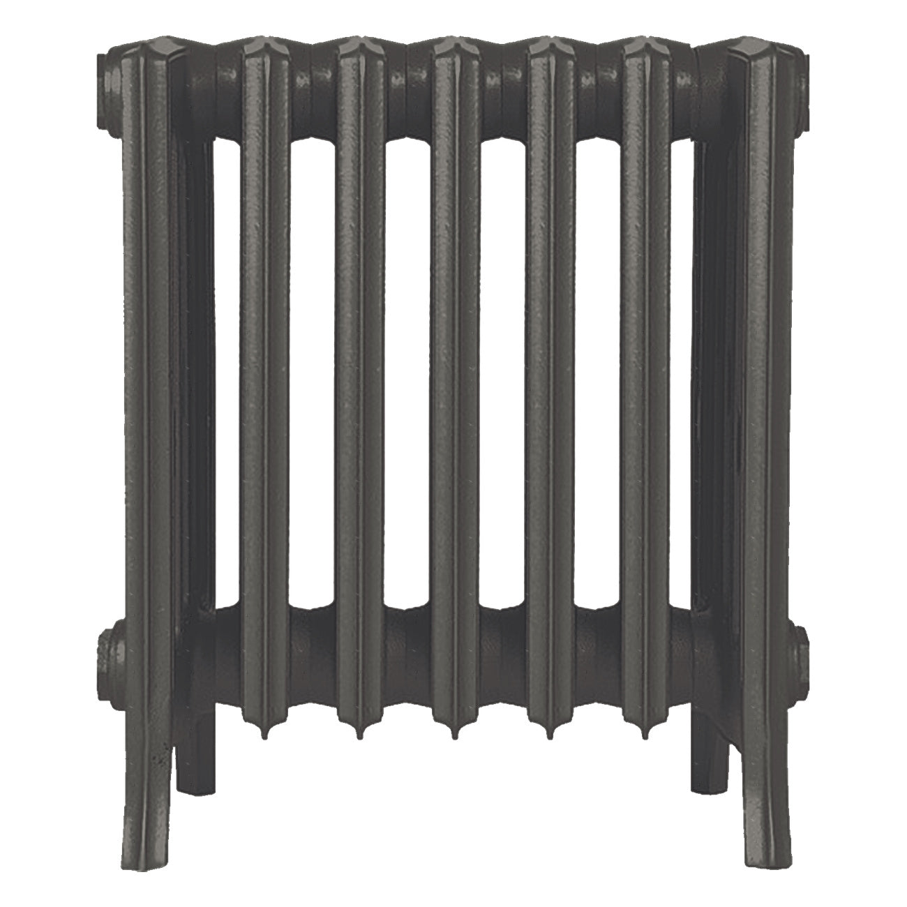 Grace - Grey Bronze Cast Iron Column Radiator H450mm x W454mm 6 Column - Wall Hung