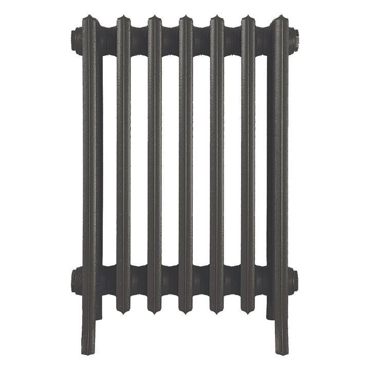 Grace - Grey Bronze Cast Iron Column Radiator H600mm x W454mm 6 Column - Wall Hung