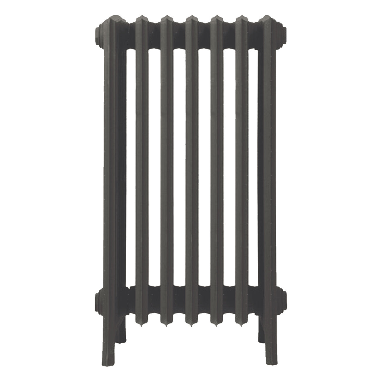 Grace - Grey Bronze Cast Iron Column Radiator H700mm x W454mm 6 Column - Wall Hung