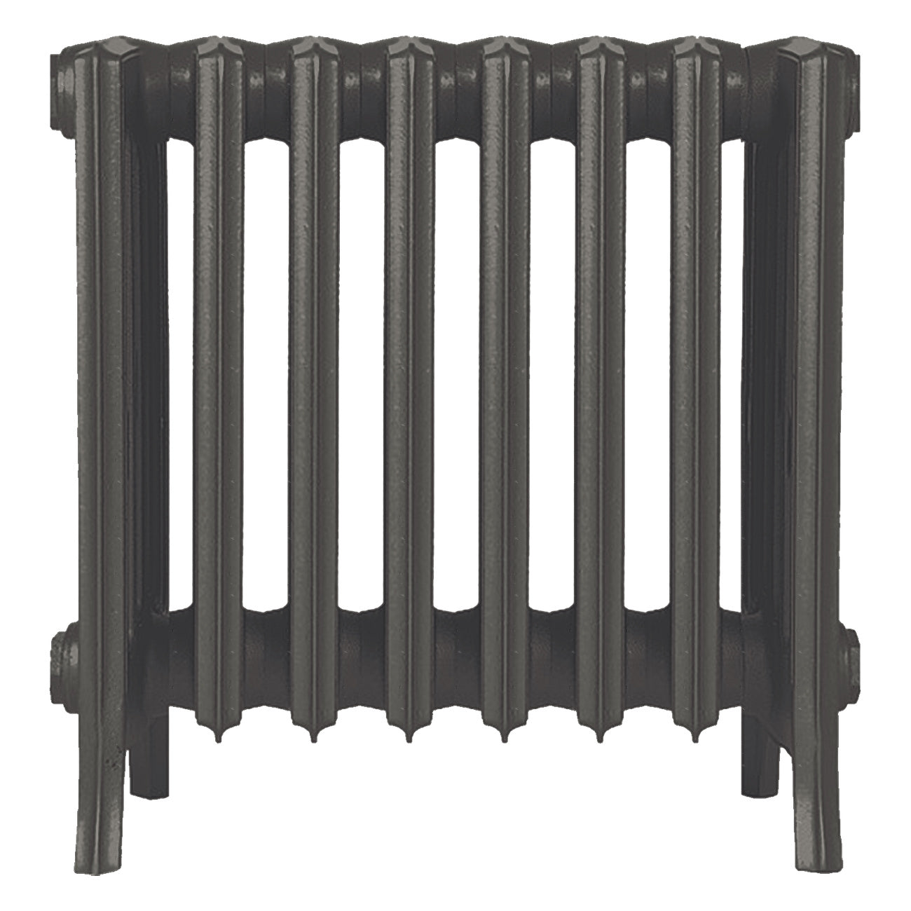 Grace - Grey Bronze Cast Iron Column Radiator H450mm x W514mm 6 Column - Wall Hung