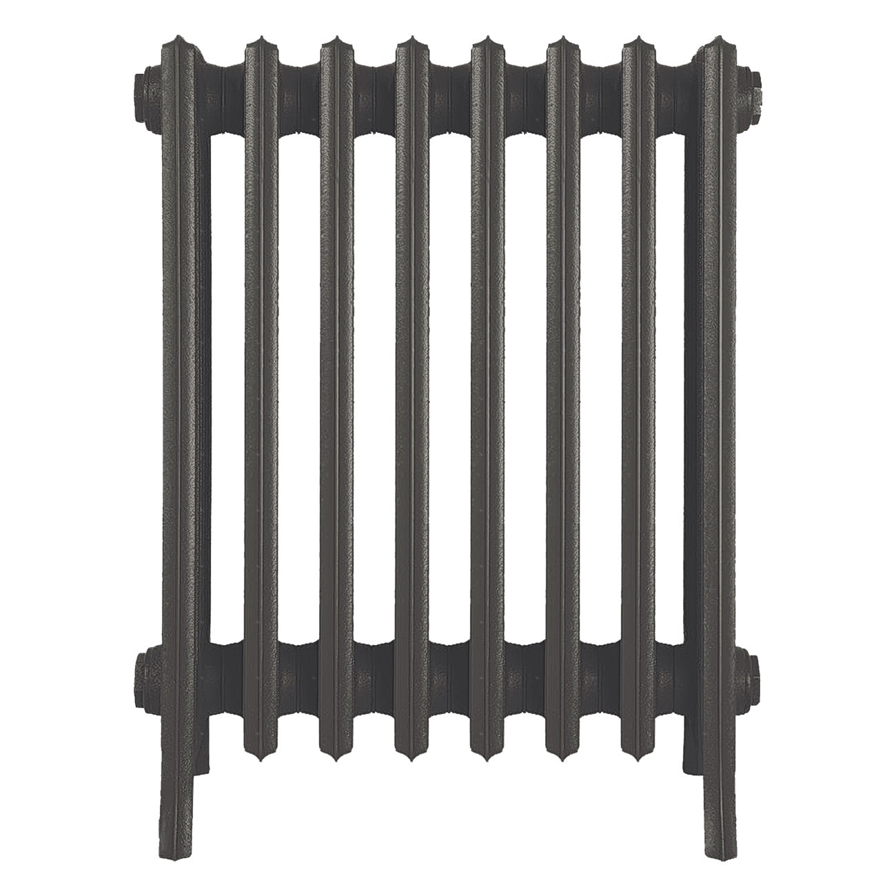 Grace - Grey Bronze Cast Iron Column Radiator H650mm x W514mm 6 Column - Floor Standing