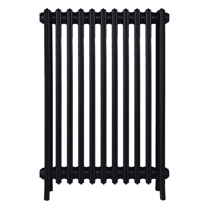Grace - Matt Black Cast Iron Column Radiator H898mm x W696mm 4 Column - Wall Hung