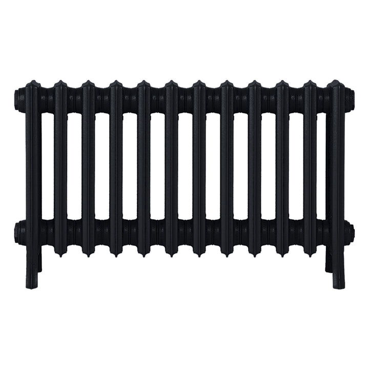Grace - Matt Black Cast Iron Column Radiator H450mm x W756mm 4 Column - Wall Hung