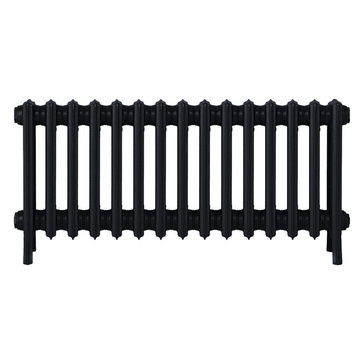 Grace - Matt Black Cast Iron Column Radiator H450mm x W938mm 4 Column - Wall Hung