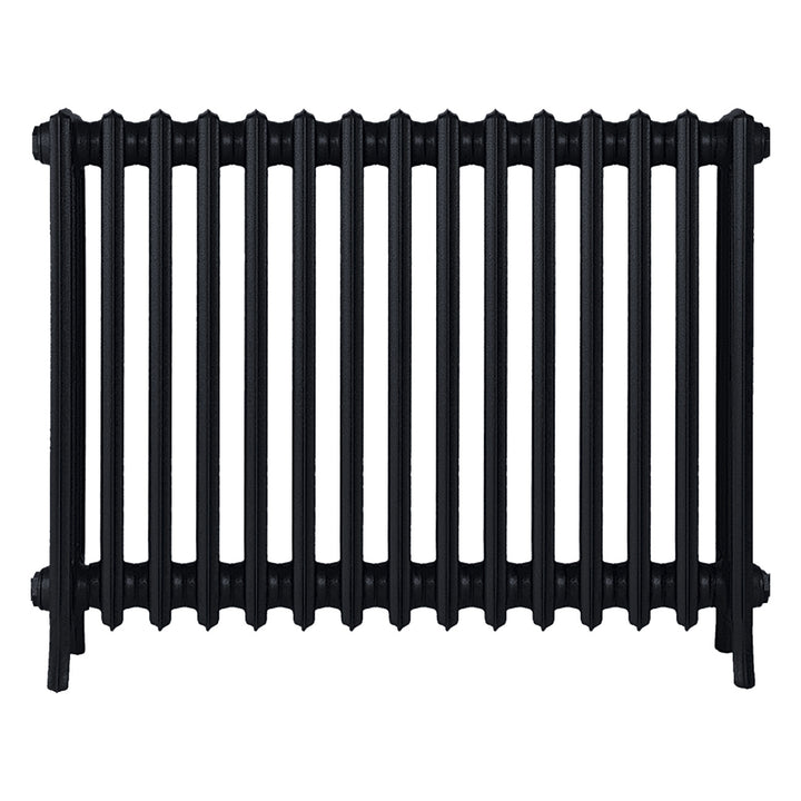 Grace - Matt Black Cast Iron Column Radiator H700mm x W938mm 4 Column - Wall Hung